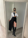 Gonna con rosa e camicia