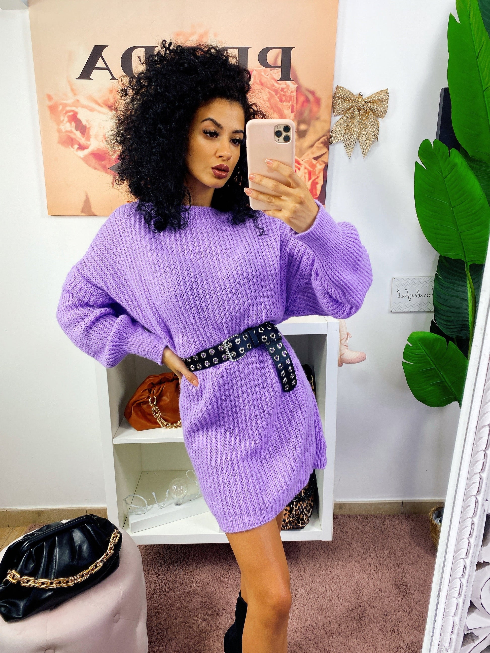 Abito in maglia Lilla
