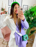 Abito Blazer lilla/Bianco