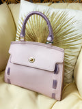 Bag lilla con lacci in raso