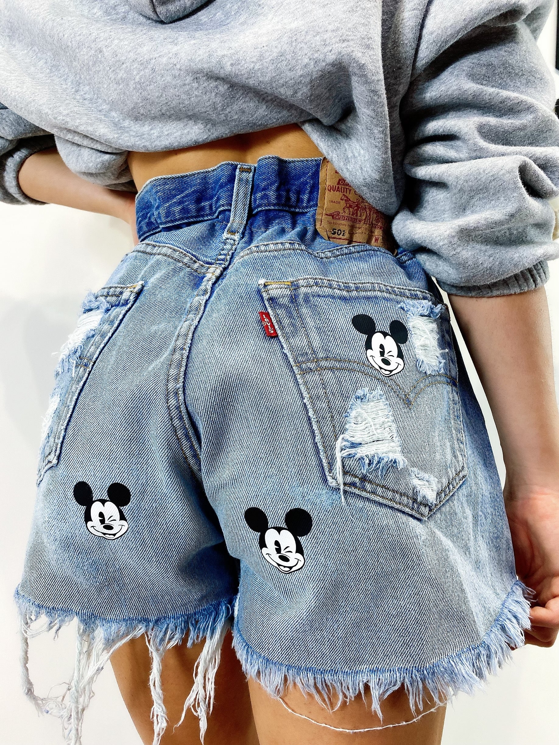 Short Levi’s Vintage con stampa topolino bagno medio
