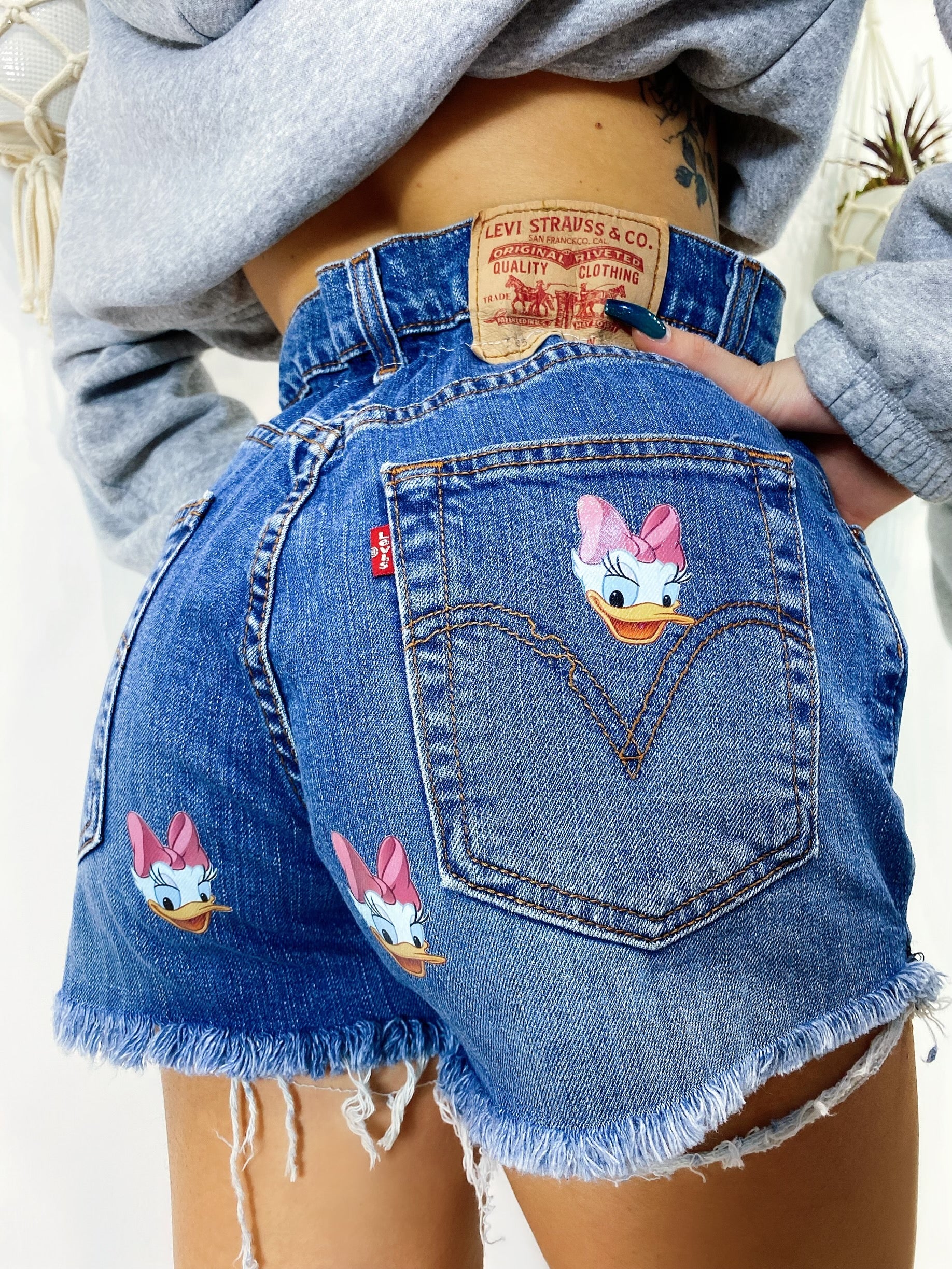 Short Levi’s Vintage con stampa Paperina senza strappi