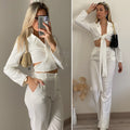 Completo top e pantalone bianco