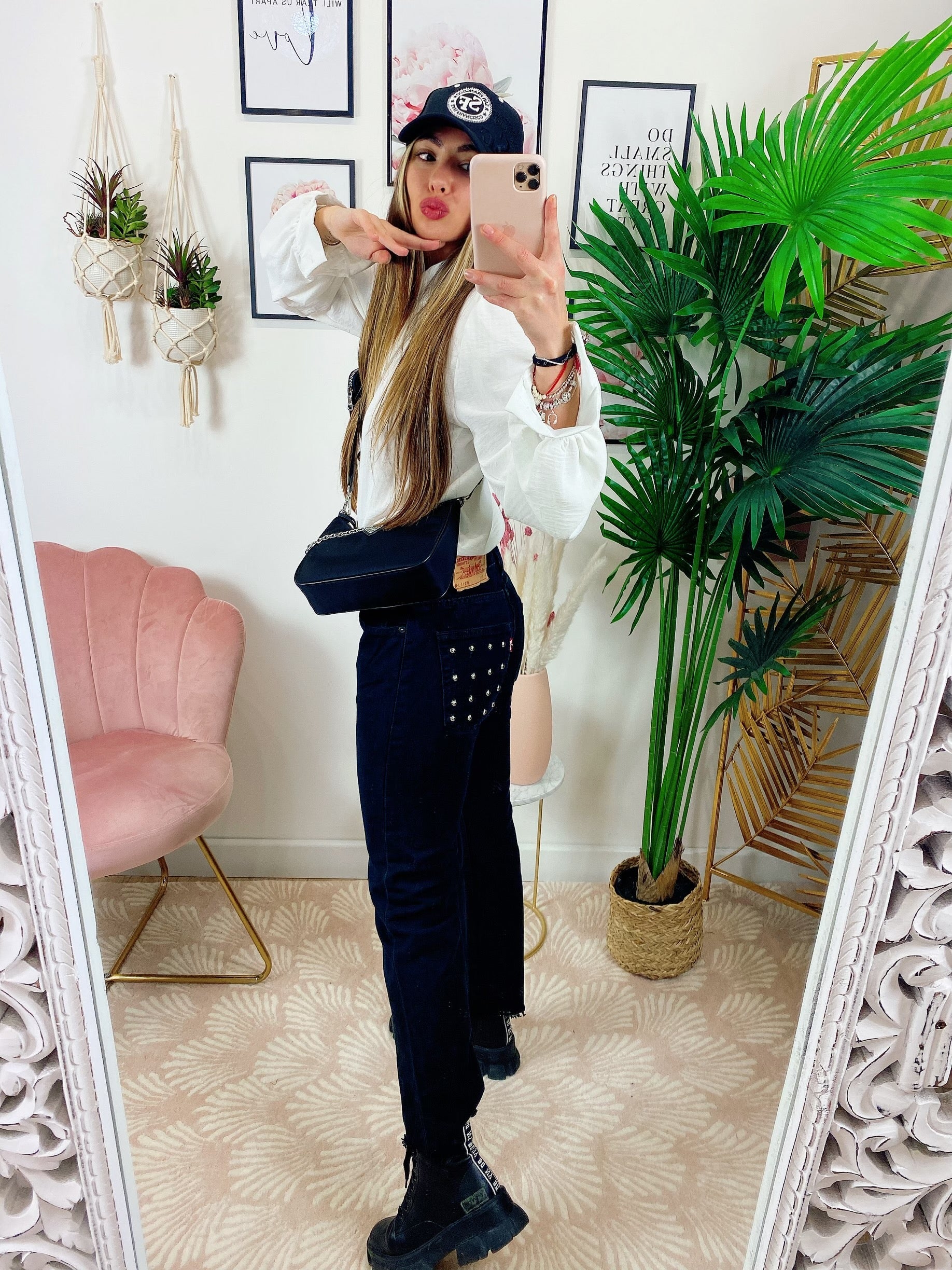 Levi’s Vintage a borchie a caramella nero