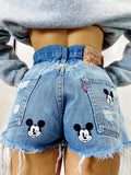 Short Levi’s Vintage con stampa topolino bagno medio