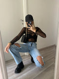 Body nero velato