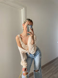 Top più camicia beige