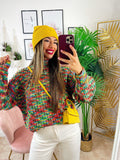Maglione influencer dettaglio verde