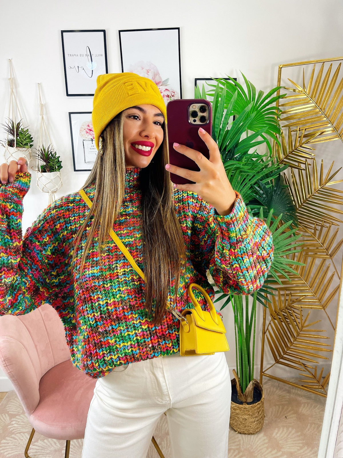 Maglione influencer dettaglio verde