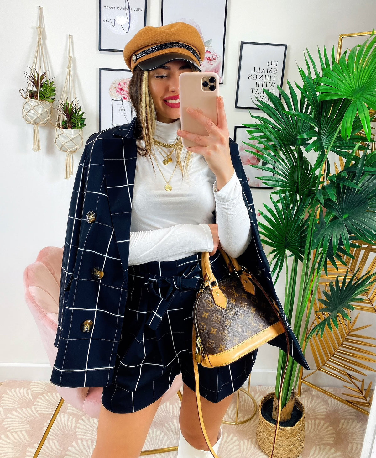 Completo Giacca e Short Nero