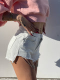 Short bianco con catenine