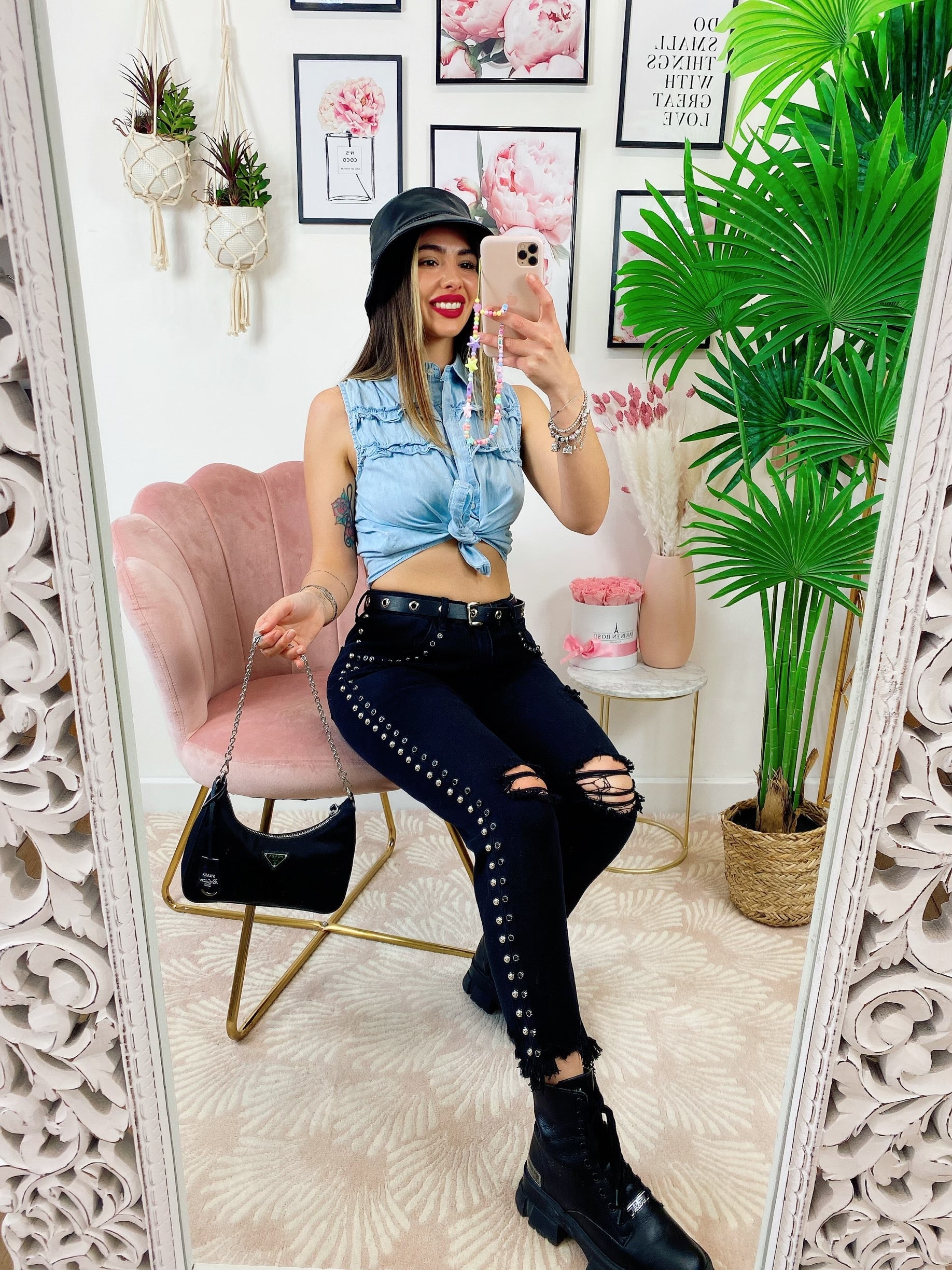 Blusa in jeans leggera