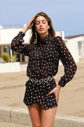 Completo camicia e short a pois