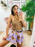 Short con Orsetti lilla