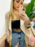 Giacca Beige con elastico