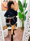 Abito in maglia Nero