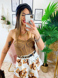 Short con Orsetti Bianco