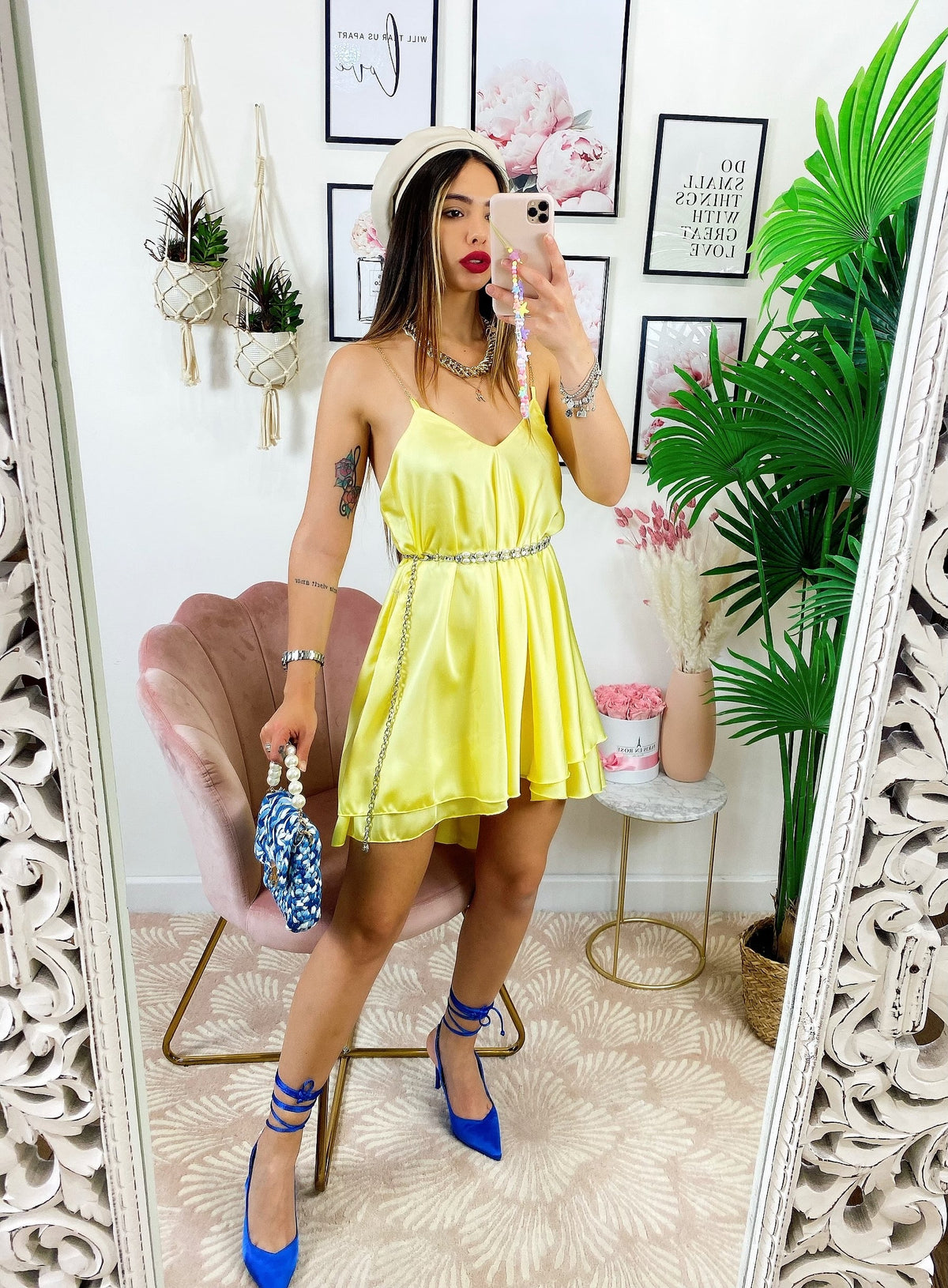 Abito con catenina Giallo