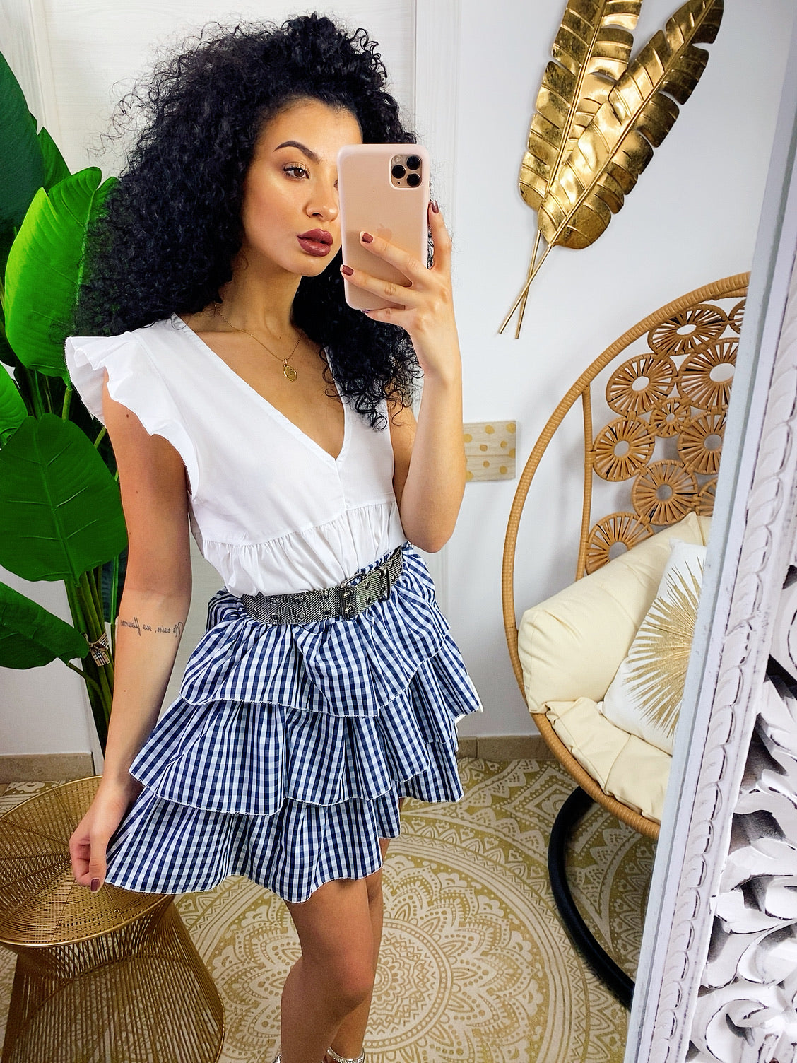 Maglia bianca in cotone