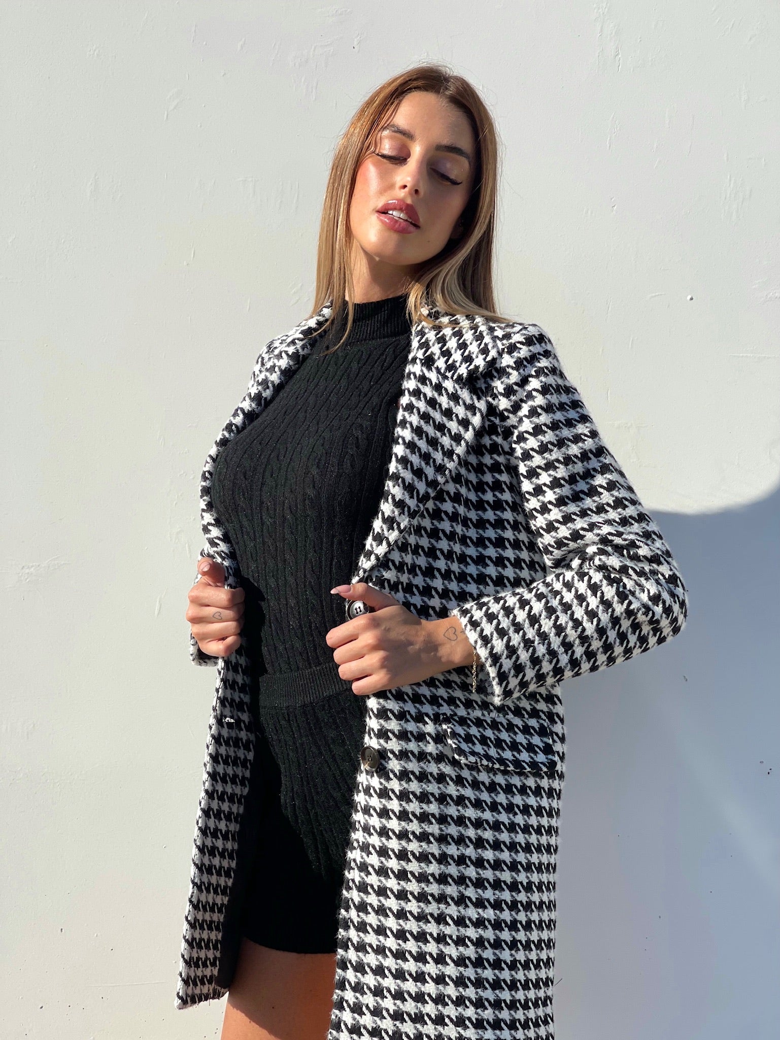 Cappotto pied de poule