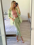 Completo giacca e pantalone menta