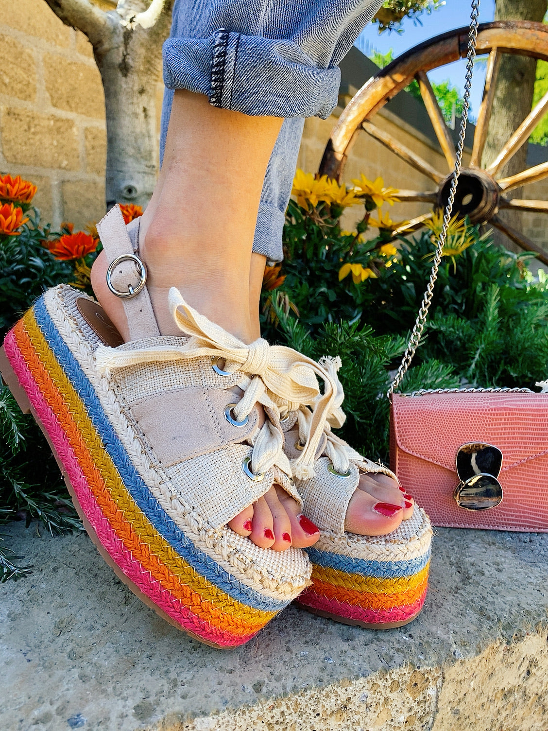 Sandalo multicolor