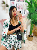 Completo giacca e pantalone dettaglio verde