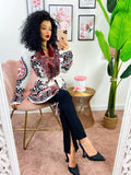 Cardigan Con dettagli rosso nero
