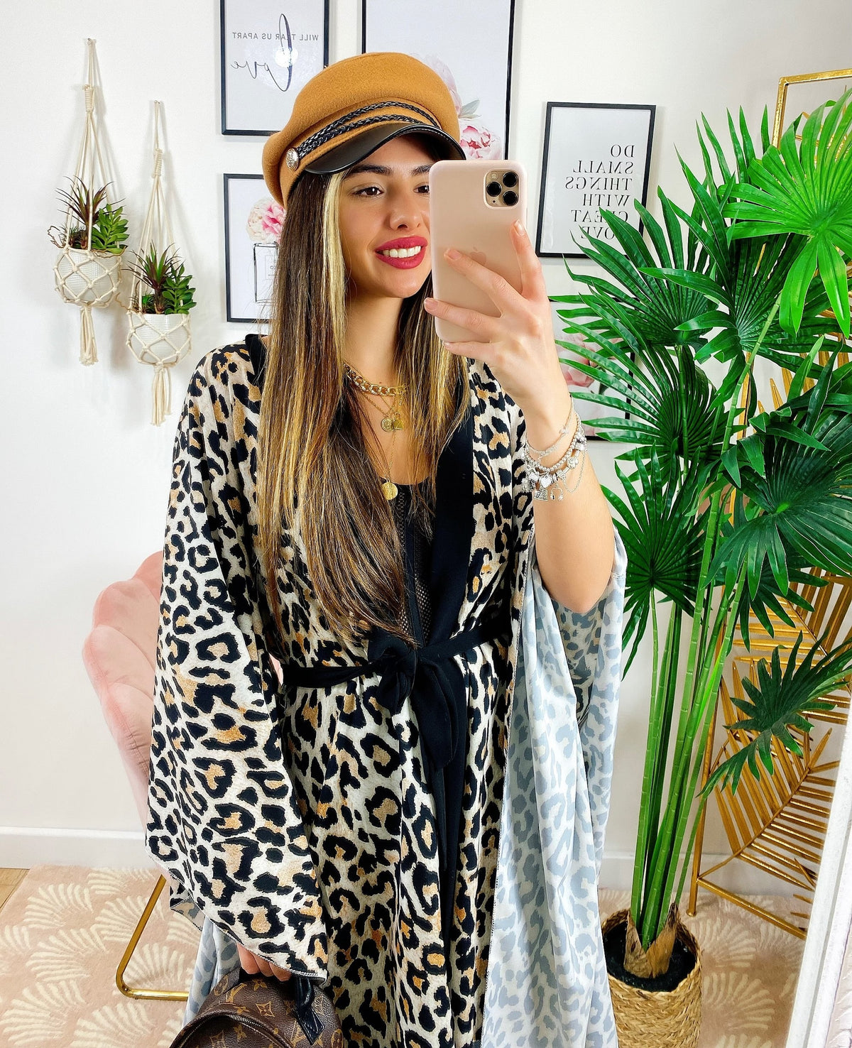 Maxi cardigan a fantasia maculato