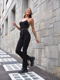 Tuta basic black a costine