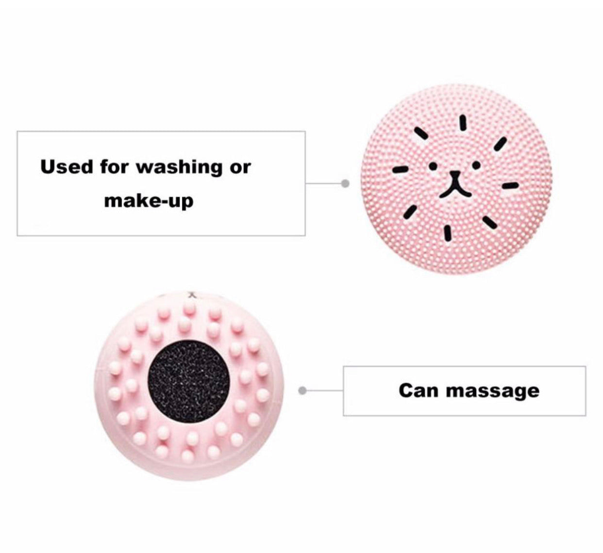 Spazzola in silicone per pulizia del viso