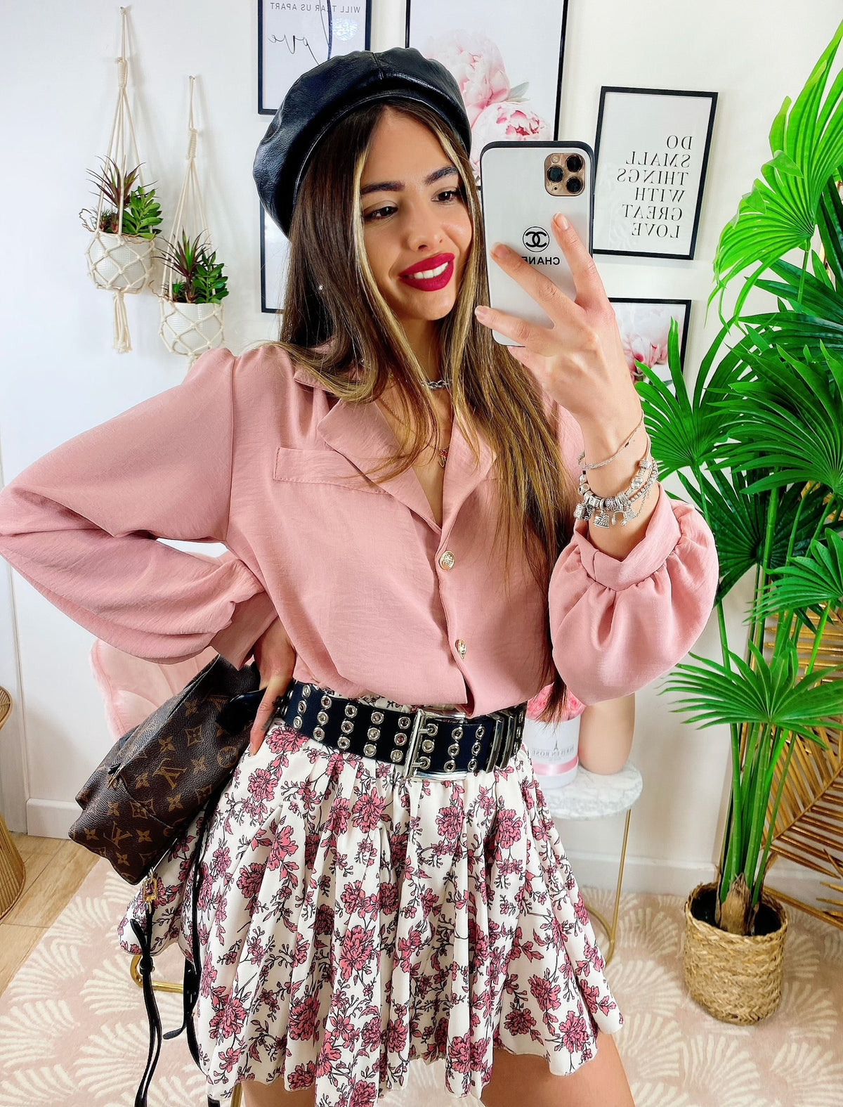 Camicia con taschine Rosa