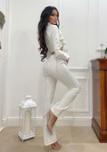 Completo top e pantalone bianco