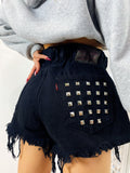 Short Levi’s Vintage nero con borchie