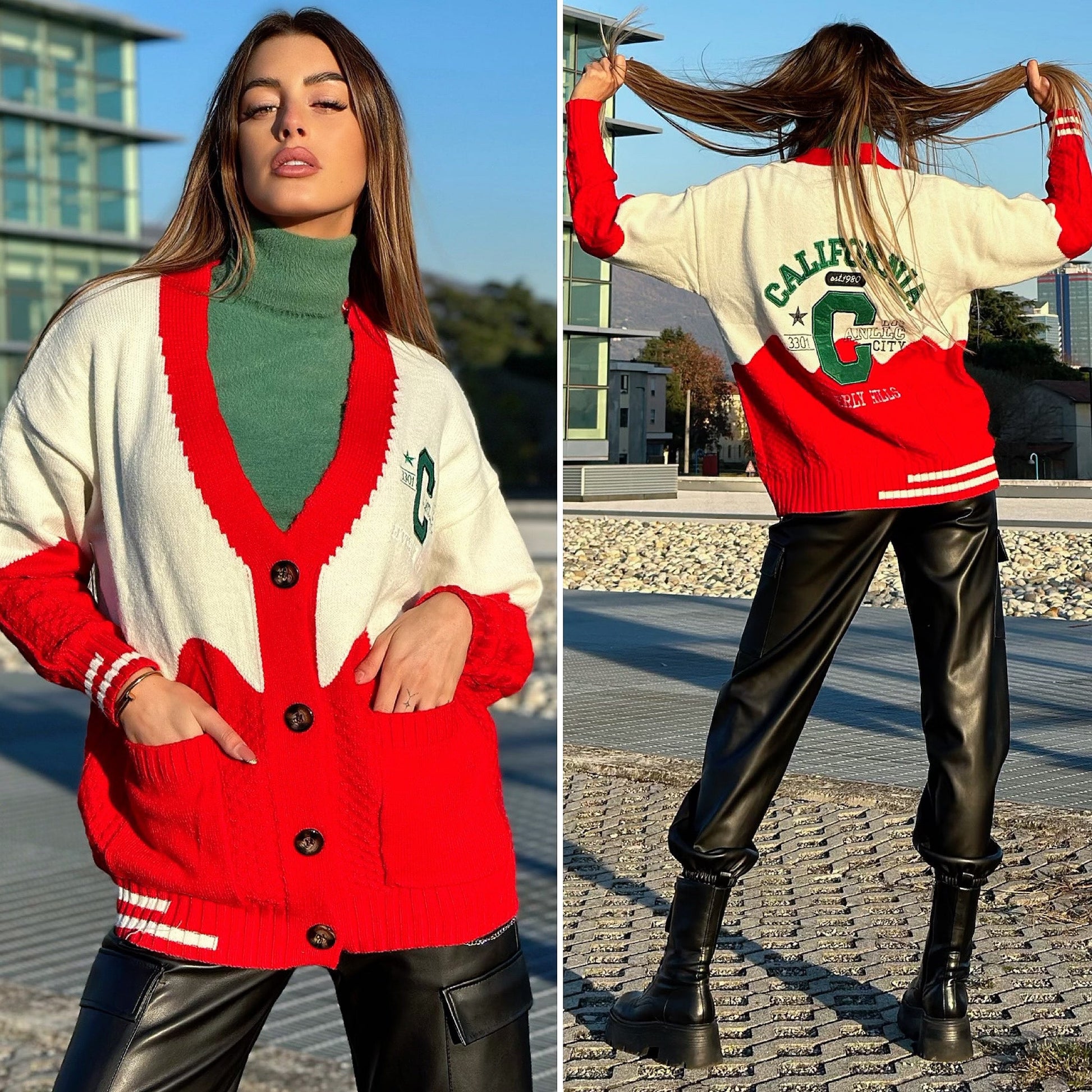 Maglione California rosso