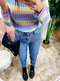 Jeans con borchie