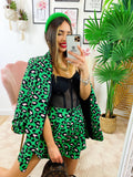 Completo due pezzi maculato verde
