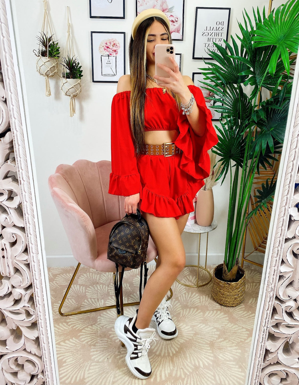 Completo due pezzi rosso