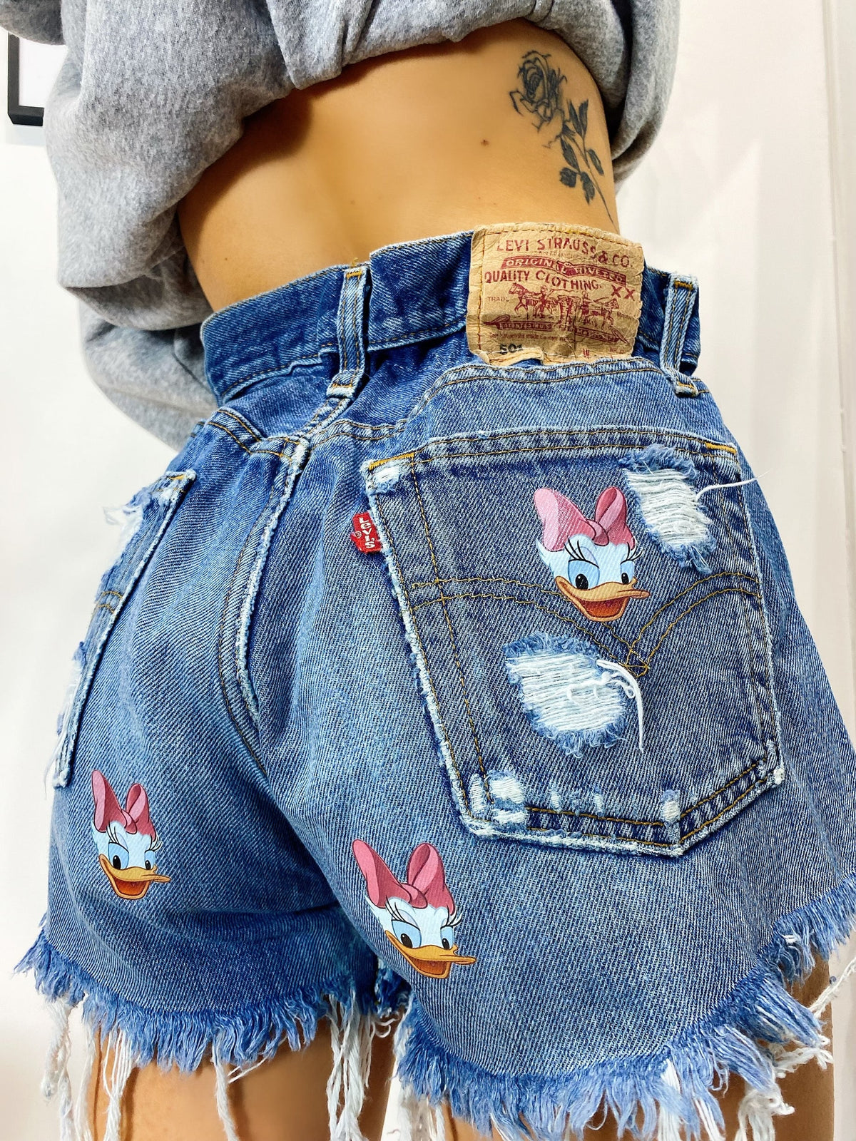 Short Levi’s Vintage con stampa Paperina bagno medio