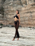 Bikini nero tre pezzi