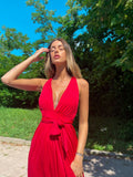 Dress Red Carpet con due spacchi