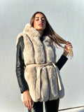 Smanicato in eco pelo beige