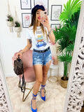 T-shirt con stampa Travel