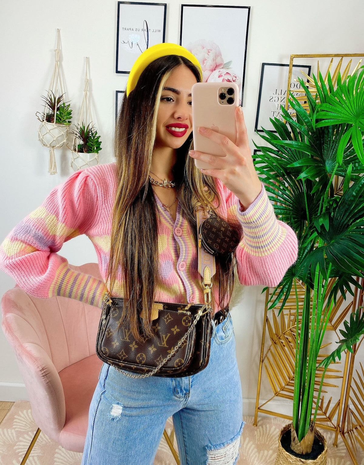 Maglioncino con Cuori Rosa e lilla