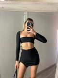 Completo top e gonna