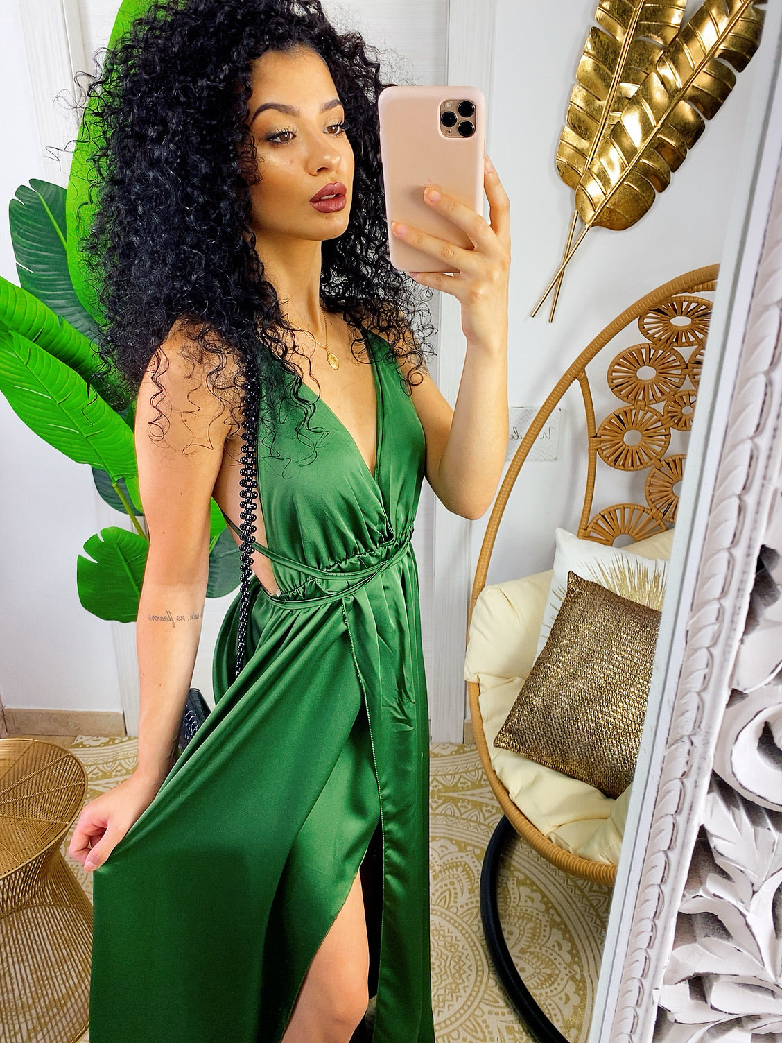 Dress Afrodite verde militare
