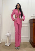 Completo top e pantalone Fuxia