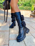 Biker Black alto con marsupi