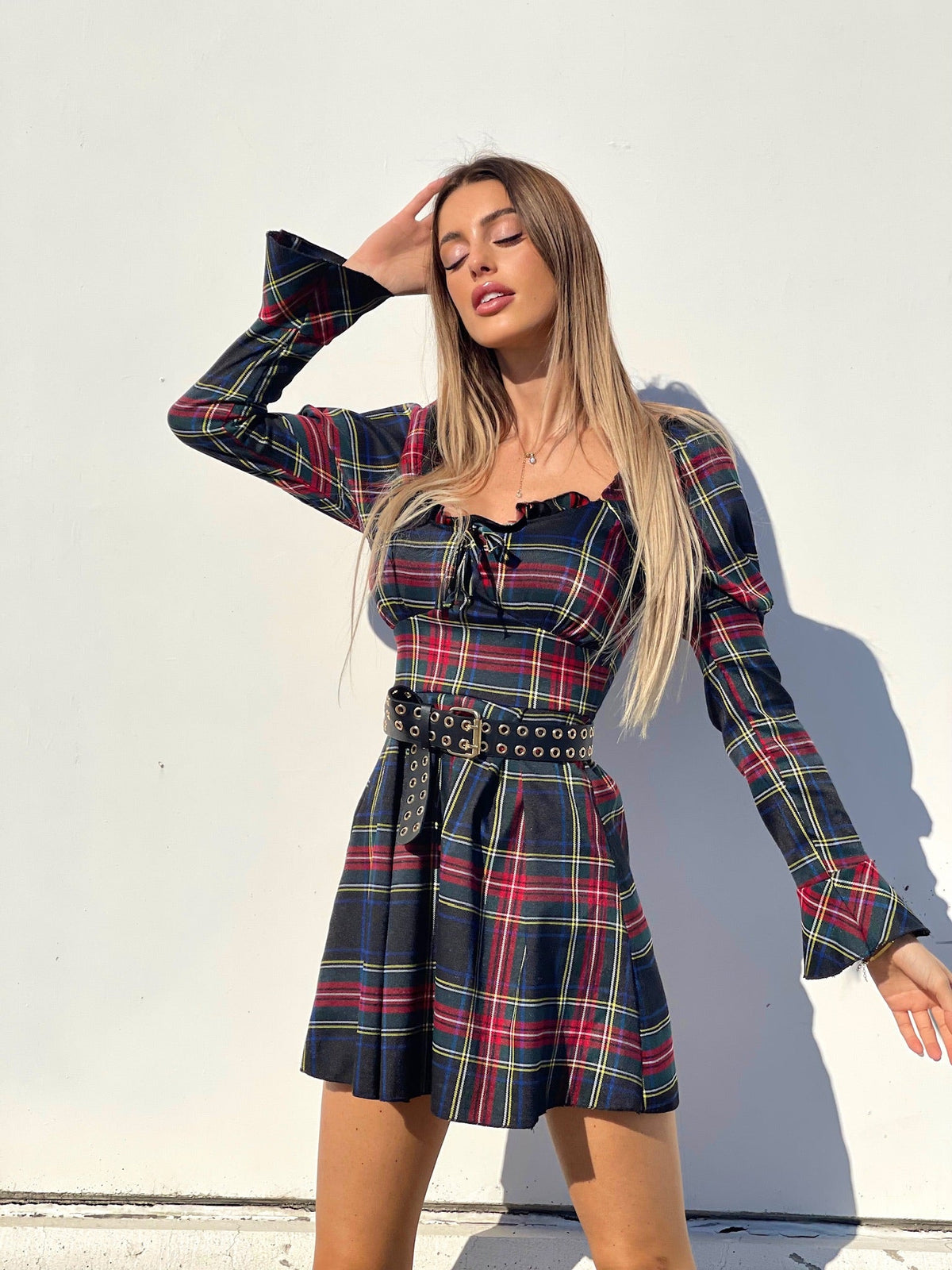 Abito scozzese base nero