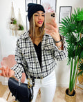 Giacca in tweed Nera